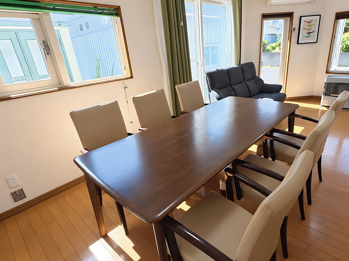 Dining table for six